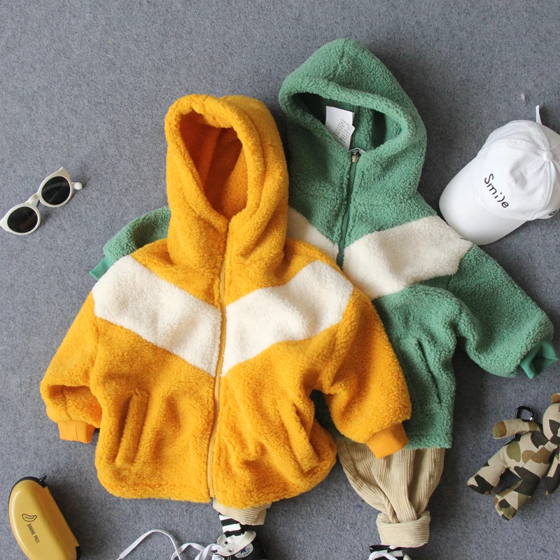 От 2 до 8 лет новинка 2018 года зимняя теплая куртка из овечьей шерсти для мальчиков 1 предмет теплое плотное