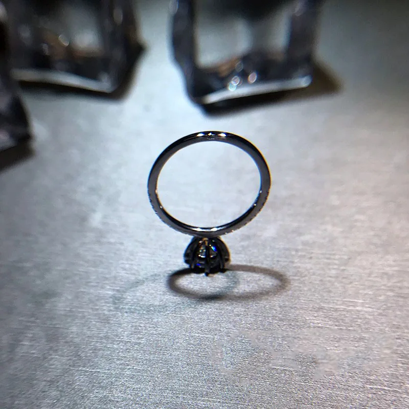 18K 750Au Золотое кольцо Moissanite алмазное кольцо обручальное кольцо D Цвет VVS с национальным сертификатом 01