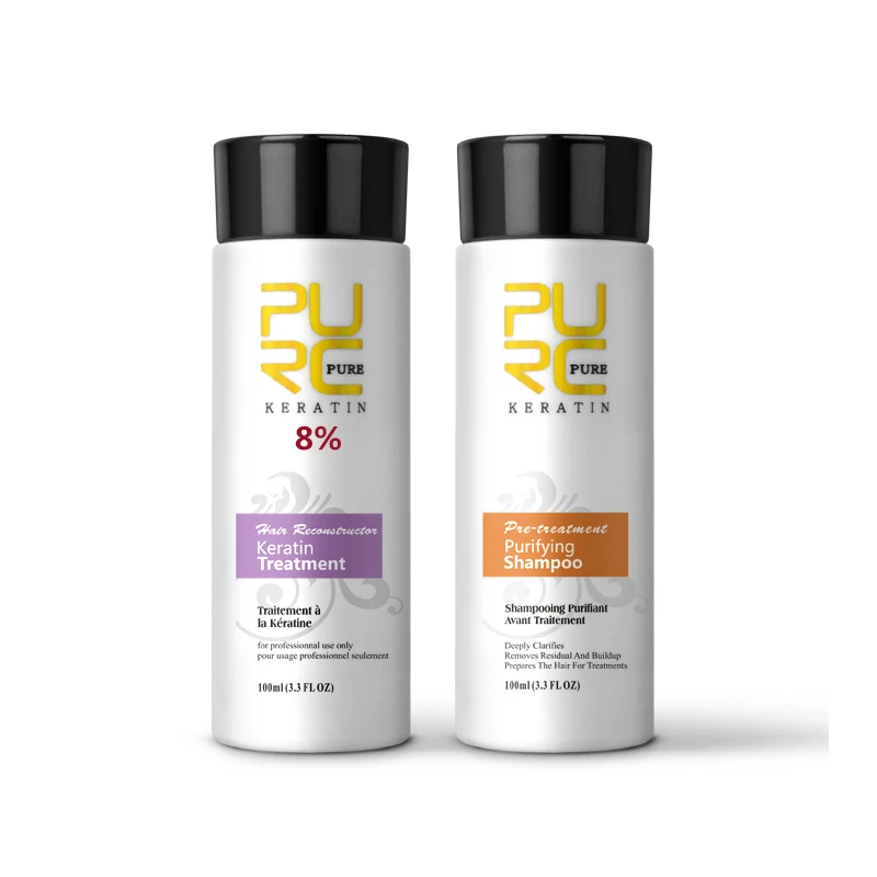 Purc бразильский шоколад обработка кератина формалина 8% выпрямитель для волос