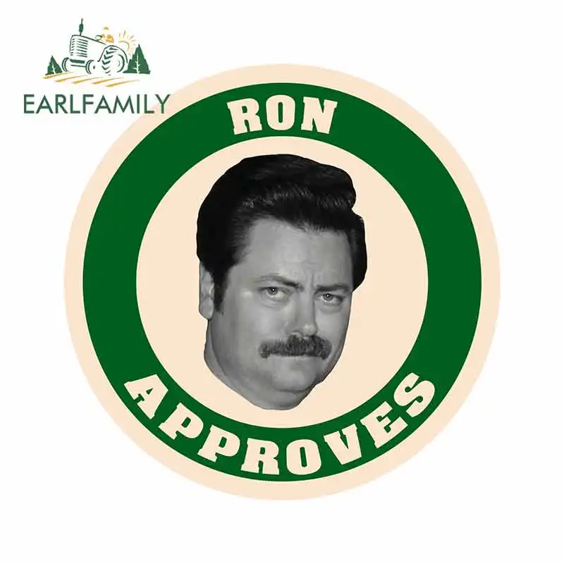 EARLFAMILY 13 см x для парков и отдыха Ron Swanson наклейки на бампер автомобиля окна сделай