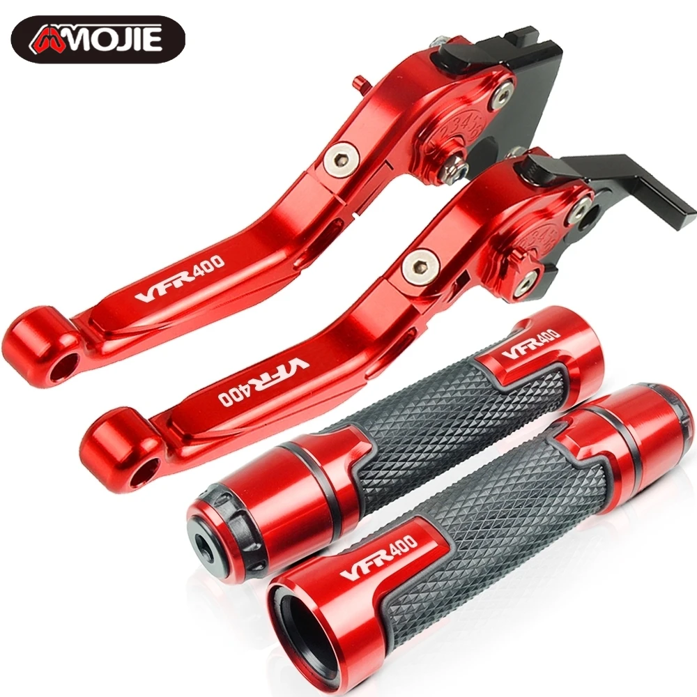 

For HONDA VFR400 NC30 1989 1990 1991 1992 Motorcycle Accessories Extendable Brake Clutch Levers and Handlebar Hand Grips ends