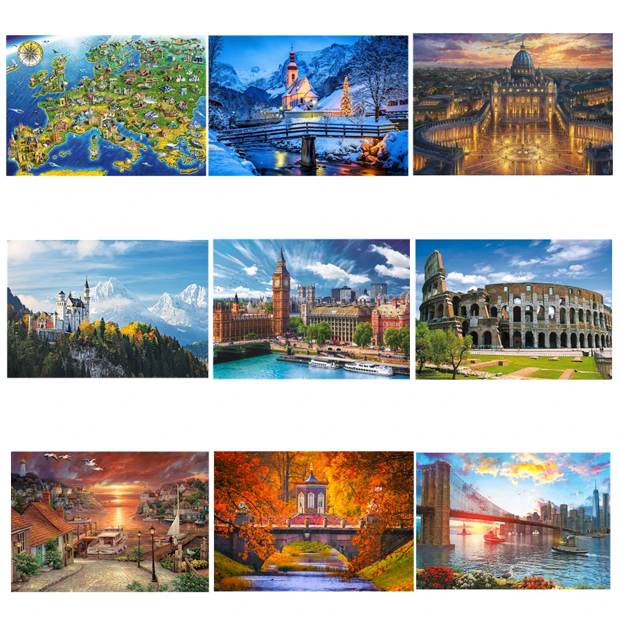 

DIY 5D Diamond Painting Scenic Series Kit Full Drill Square Round Embroidery Mosaic Art Picture Of Rhinestones Home Decor Gifts