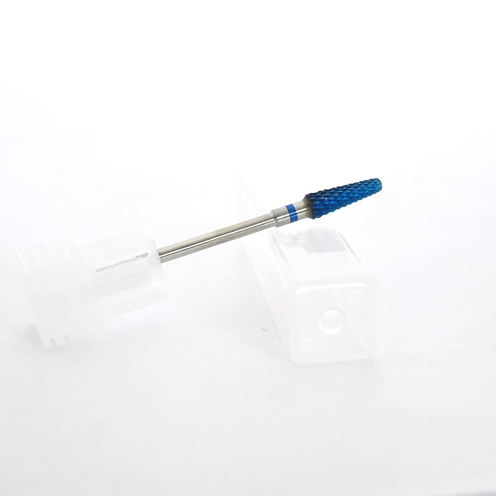 

Kimaxcola~3/32 '' Blue Carbide Tungsten steel Nail Drill Bit nail file Carbide Nozzle Gel remover Nail Cleaner Millings Bit L041