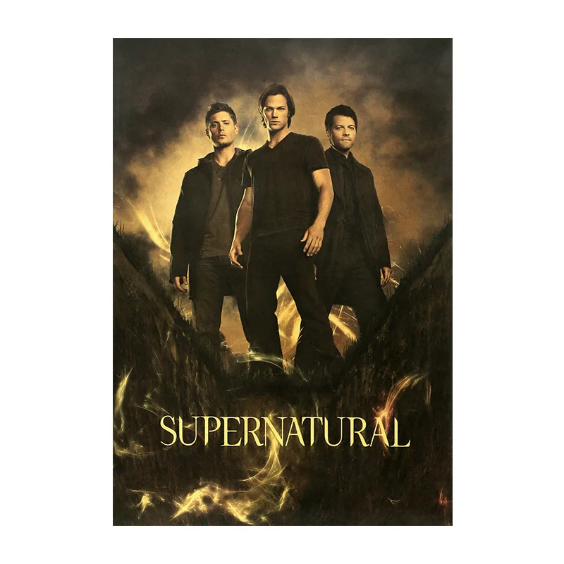 

TV series poster Supernatural Season room decoration painting wall stickers home picture paper painting 50.5x35cm