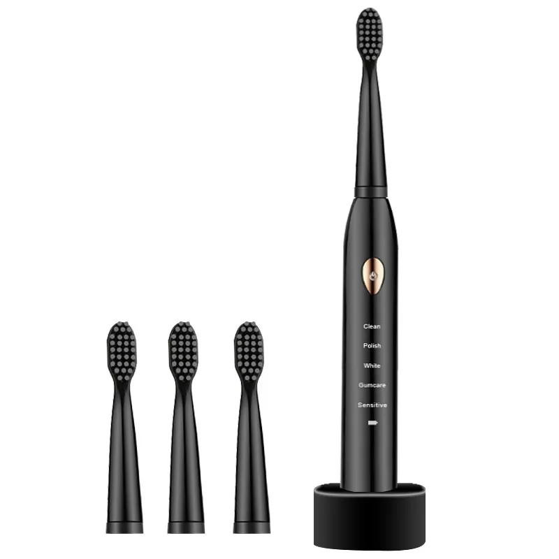 Electric Toothbrush Sonic Vibration 5-speed Adult Household Soft Hair Base Charging Waterproof Children's Electric Toothbrush