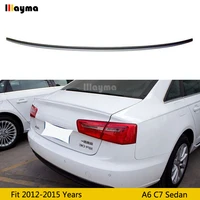 s6 style abs plastic rear trunk spoiler for audi a6 c7 sedan 2012 2013 2014 2015 year car spoiler wing not fit sline s6 rs6