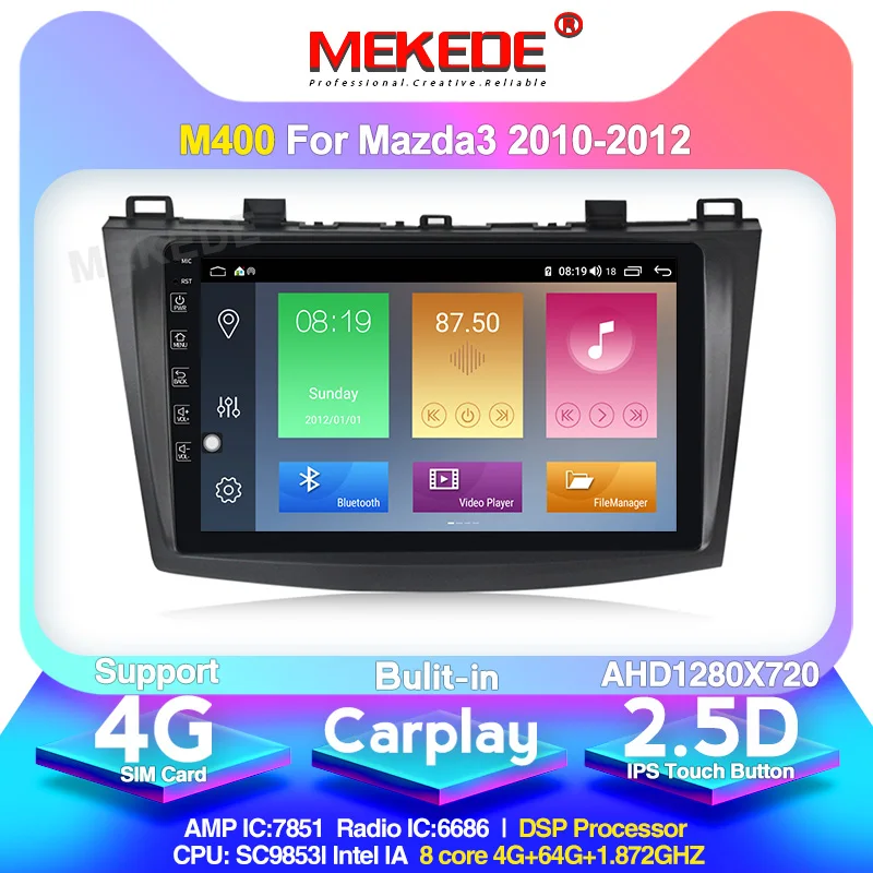 MEKEDE Android 10 0 9 "автомобильный радиоприемник с навигацией GPS мультимедийный плеер