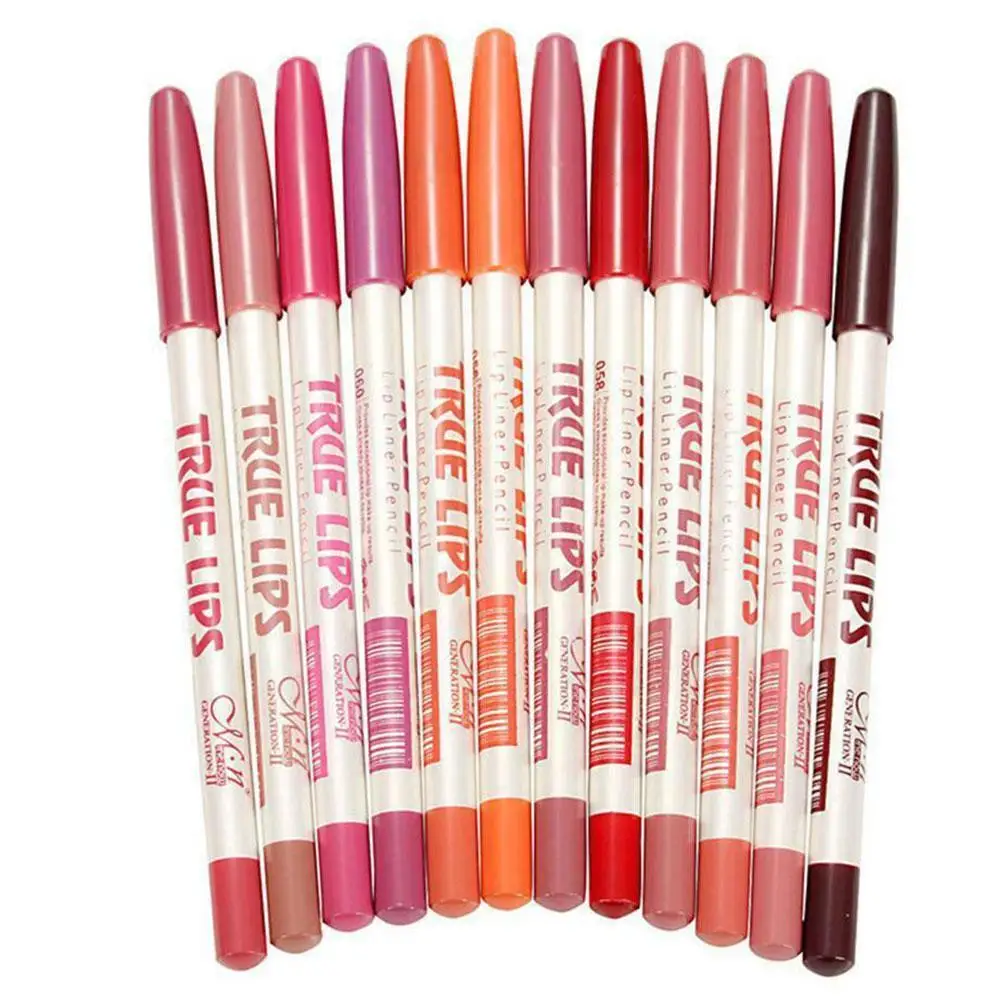 

2021 1Pcs Cosmetic Lipstick Pen Professional Matte Waterproof Lady Charming Lip Liner Contour Makeup Lipstick Tool