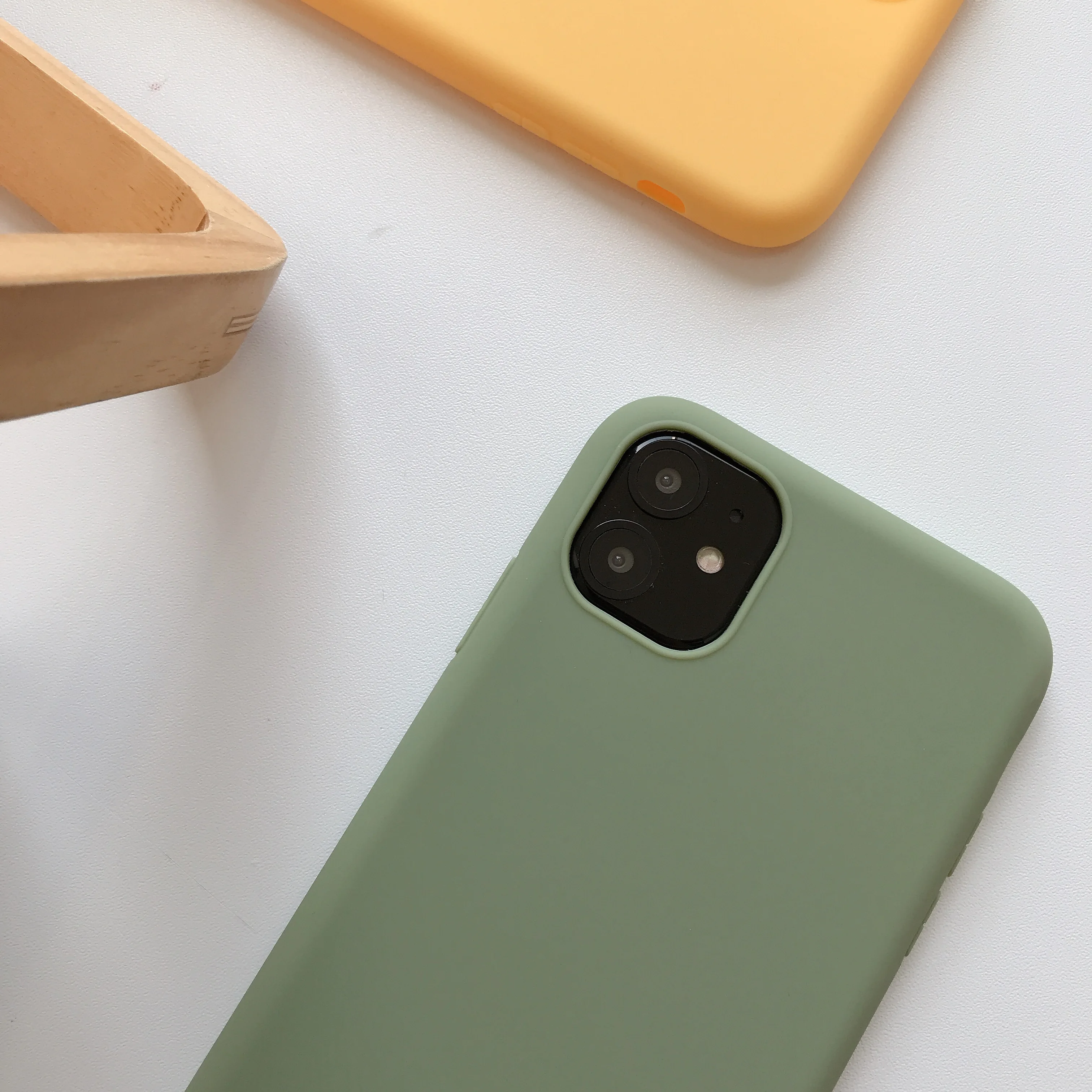Чехол для мобильного телефона iPhone 6 ярких цветов 6s 7 8 Plus X XR XS 11 Pro Max милый простой