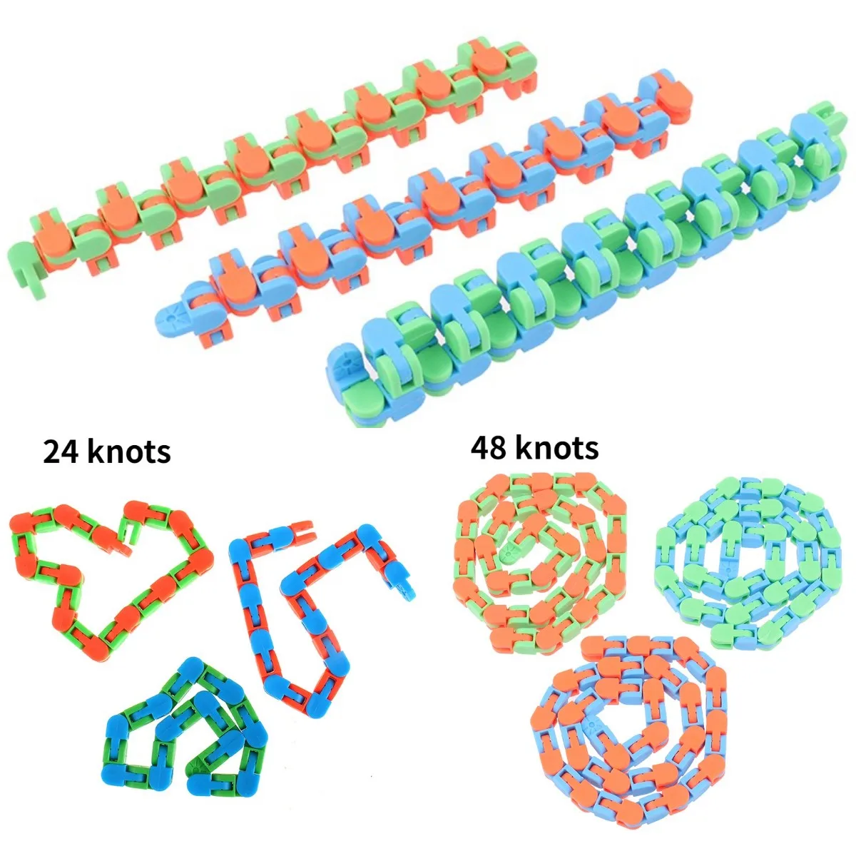 

Пластиковая игрушка-змея для аутизма, 1 шт.