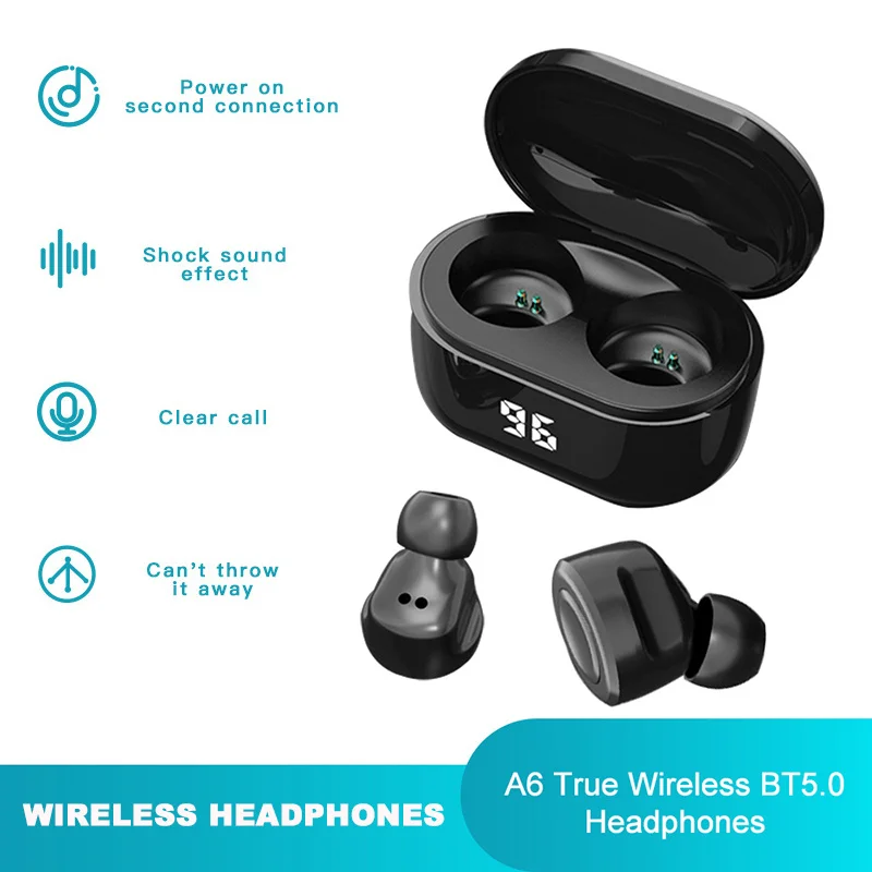 

Беспроводная Bluetooth-гарнитура с цифровым дисплеем, 5,0 градусов