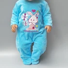 Одежда для кукол 18 дюймов, зимний меховой комбинезон для кукол 18 дюймов 43 см, плотный зимний наряд для маленьких девочек, новогодние подарки