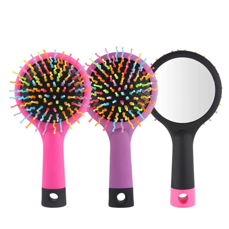 Корейский Радуга волшебный гребень для волос кисть объем Инструменты укладки