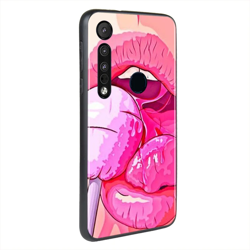 

Sexy Lips Hot Girl For Motorola Edge G Stylus 5G G8 G9 Play Power Lite One Huper Marco Fusion Plus Phone Case