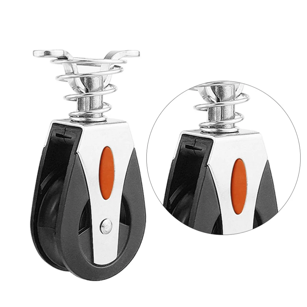 

1PC Marine Rope Clamp Rotary Bearing Pulley Sailboat Apparatus Part Professional Marine Accessory (Regular)