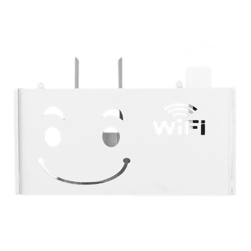 Беспроводной Wi Fi роутер коробка для хранения древесно Пластиковая полка