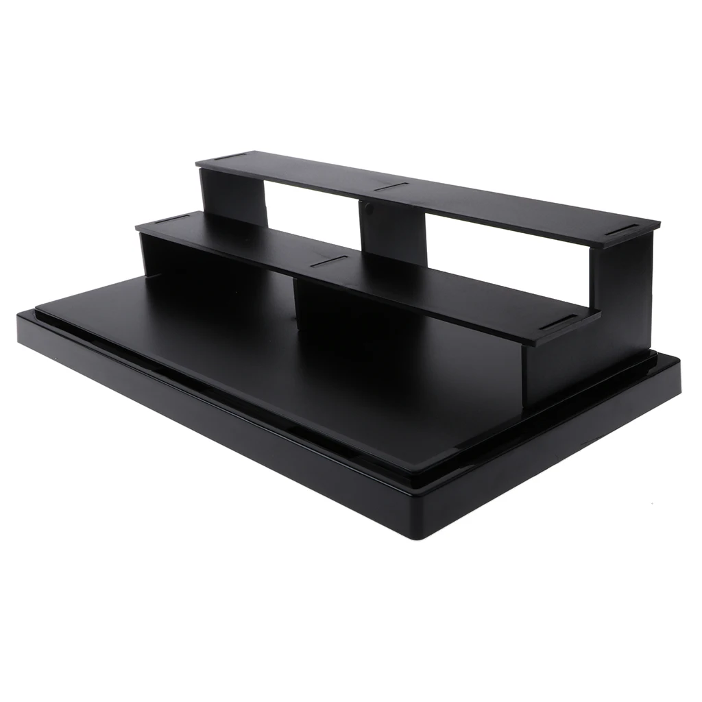 

Clear Display Case Box Show Case with Black Base for Anime Models