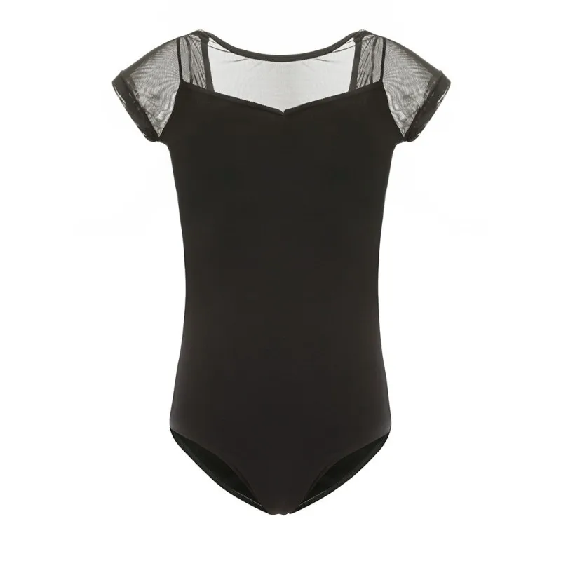 Спортивный костюм с коротким рукавом прочная гимнастическая одежда сетчатая для