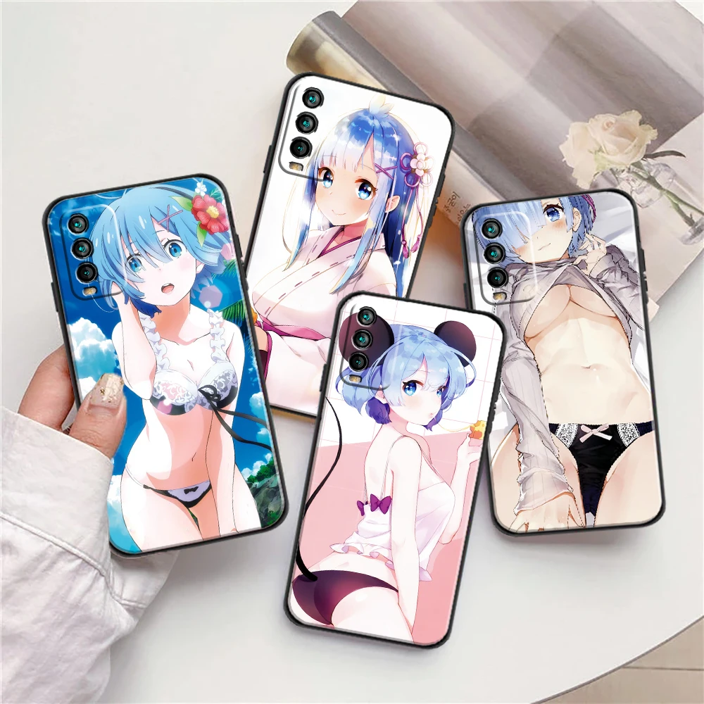 

Anime Re ZERO Phone Case For Xiaomi Redmi Note 9 10 Pro MAX 5G 9T 9 9i 9AT 9A 9C Funda Back Cover Cases Soft TPU Cartoon Girls