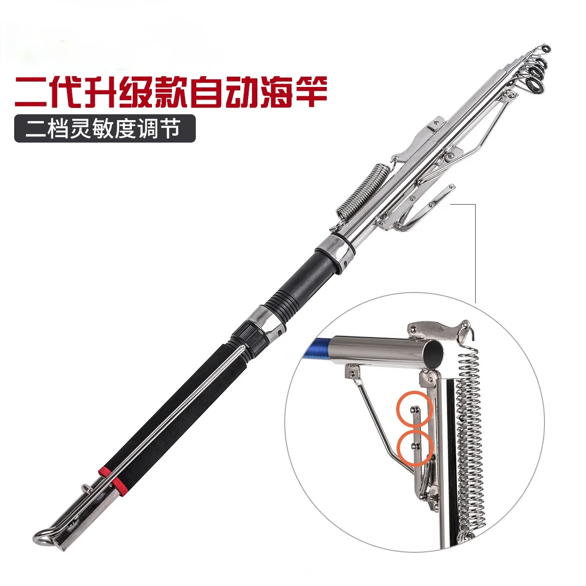 

High Sensitivity Automatic Fishing Rod and Reel Combo Set Sea River Telescopic Pole Spinning Ring Winter Mini Rod Self-Tapping