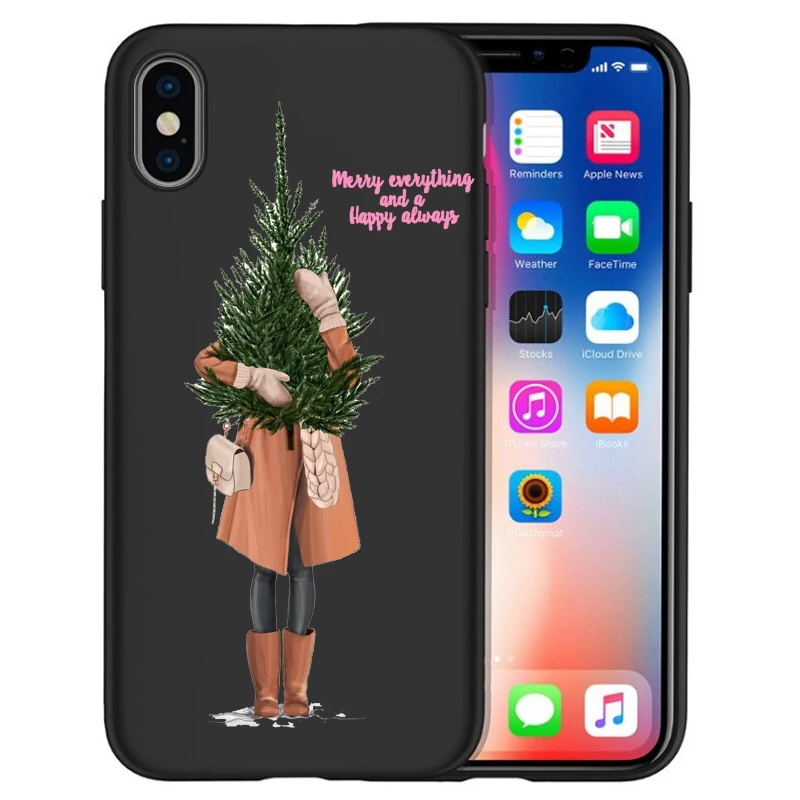 12 Для iphone 11 Pro Max Рождественская Елка роскошный модный чехол для девушек для iphone 8 7 X XS Max XR 6 7 8 Plus 5s SE чехол Etui - Цвет: 12