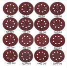 Наждачная бумага, 160 шт., 5 дюймов, 125 мм, Зернистость 40-2000