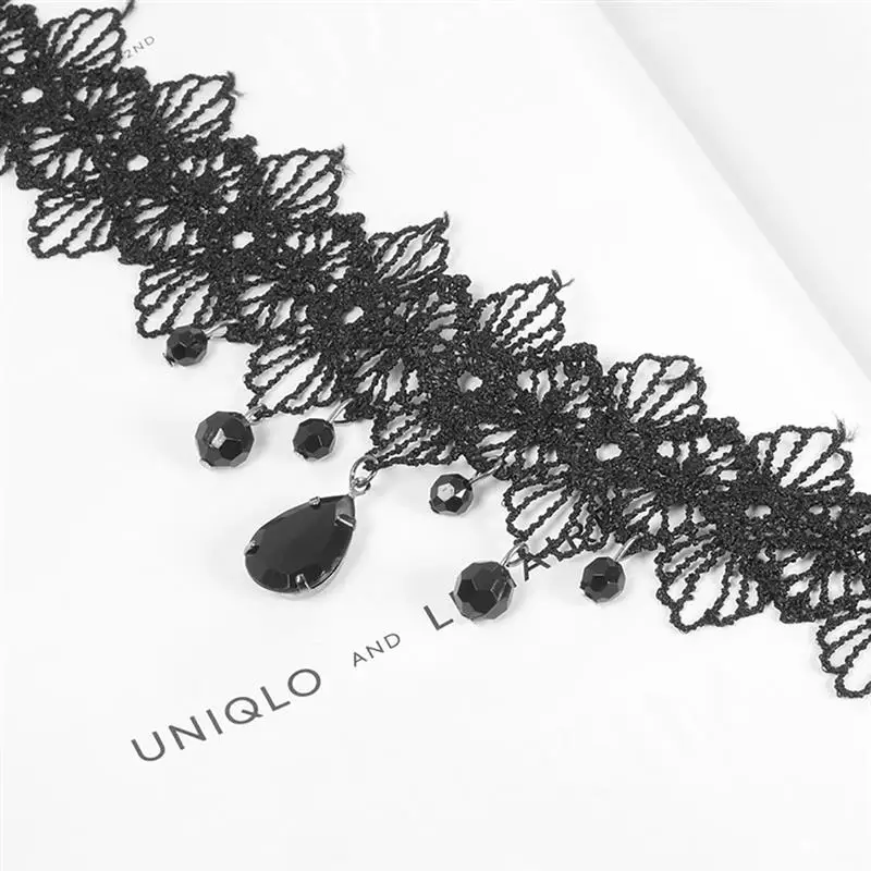 Одна штука Модного Сексуального Готического Чокера для Женщин с Креативным Регулируемым Кружевным Обаятельным Ожерельем Аксессуары для Одежды на Вечеринку.