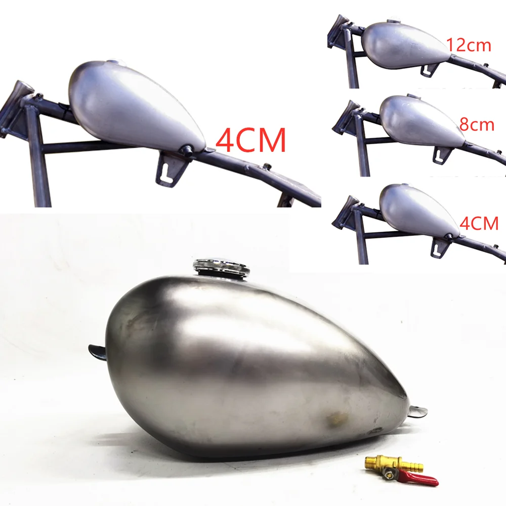 

8L Petrol Gas Oil Fuel Tank For Harley Universal High Waist 2.1Gal Motorcycle Modified Motorbike Can