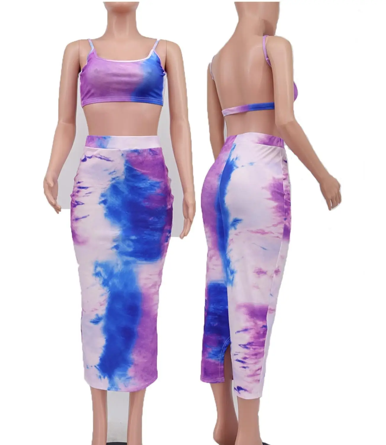 Богемный стиль сексуальная женская одежда бюстгальтер топ и облегающая длинная