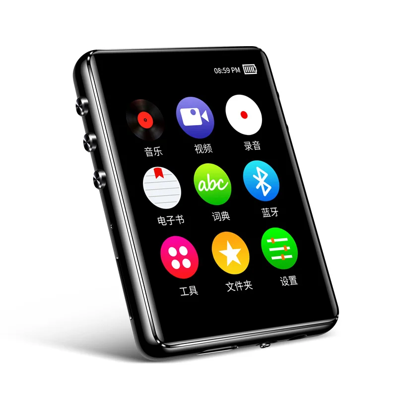 Bluetooth5.0 MP3 плеер 2 4 дюйма полный сенсорный экран Встроенный динамик высокое