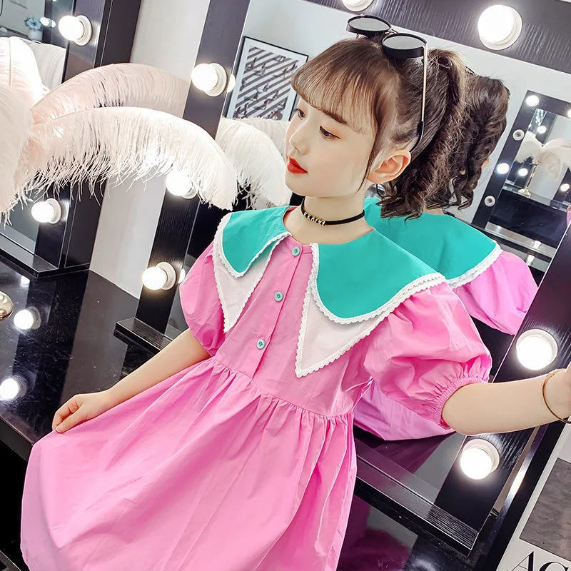 2021 Детские платья для девочек-подростков модное женское платье с кукольным