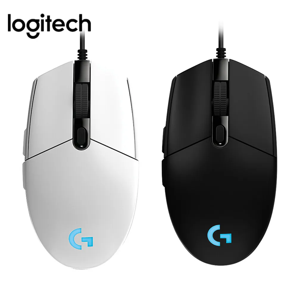 Logitech G102 6000 dpi USB PC игровая мышь компьютерная макро 6 программируемых механических клавиш мыши 6 кнопок RGB проводные мыши для ноутбука