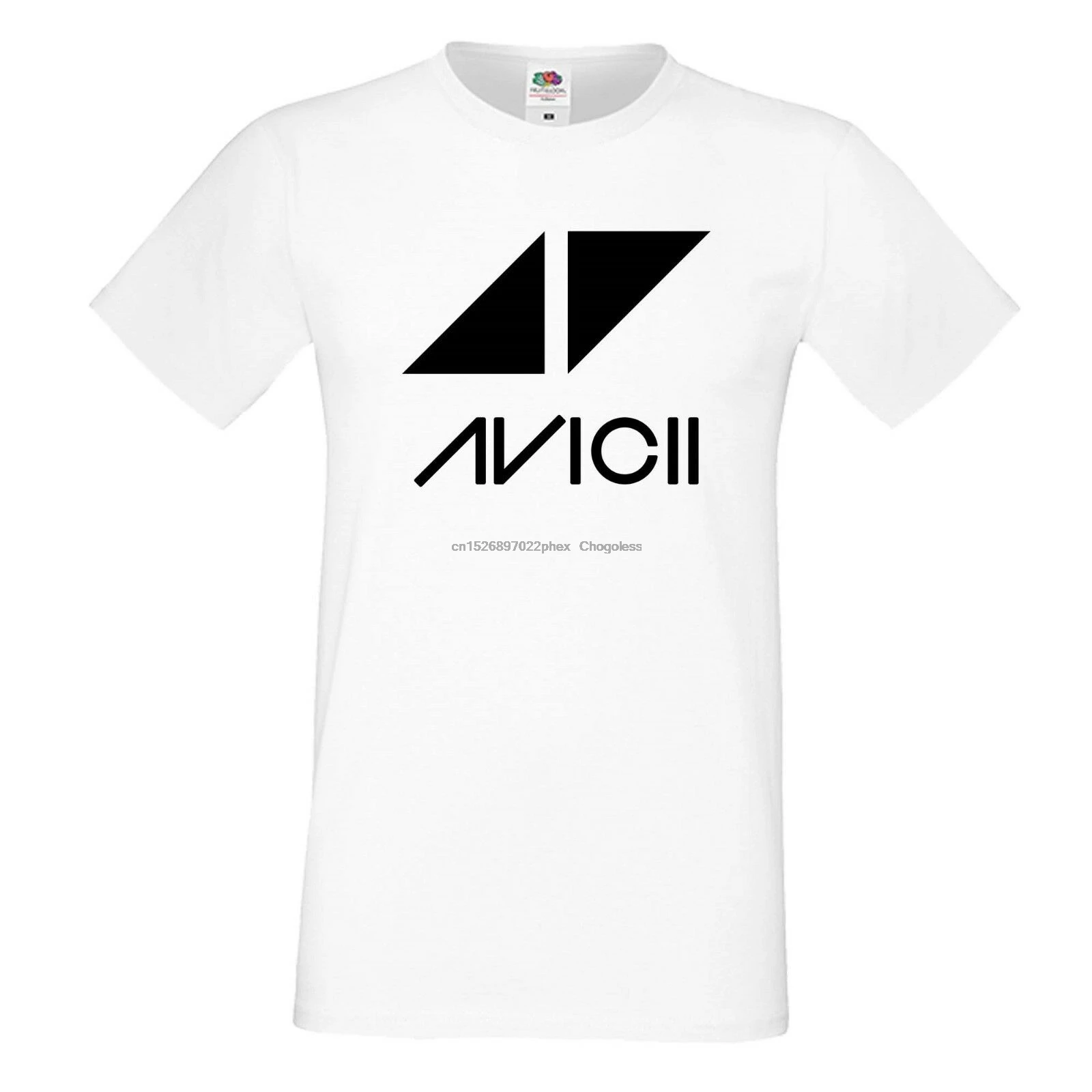 Мужская белая футболка Avicii 1 DJ музыкальный фестиваль|Мужские футболки| |