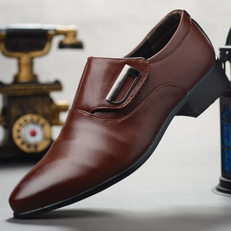 Туфли мужские деловые повседневные кожаные оксфорды Роскошные для свадьбы