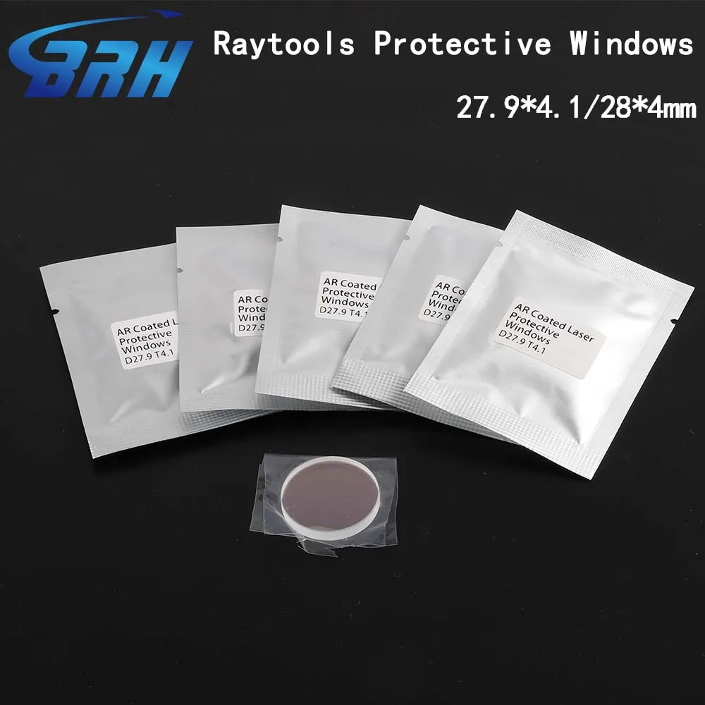 50 шт./лот Raytools защитное окно 28*4/27.9*4 1 мм JGS1 кварцевые защитные линзы для Bodor
