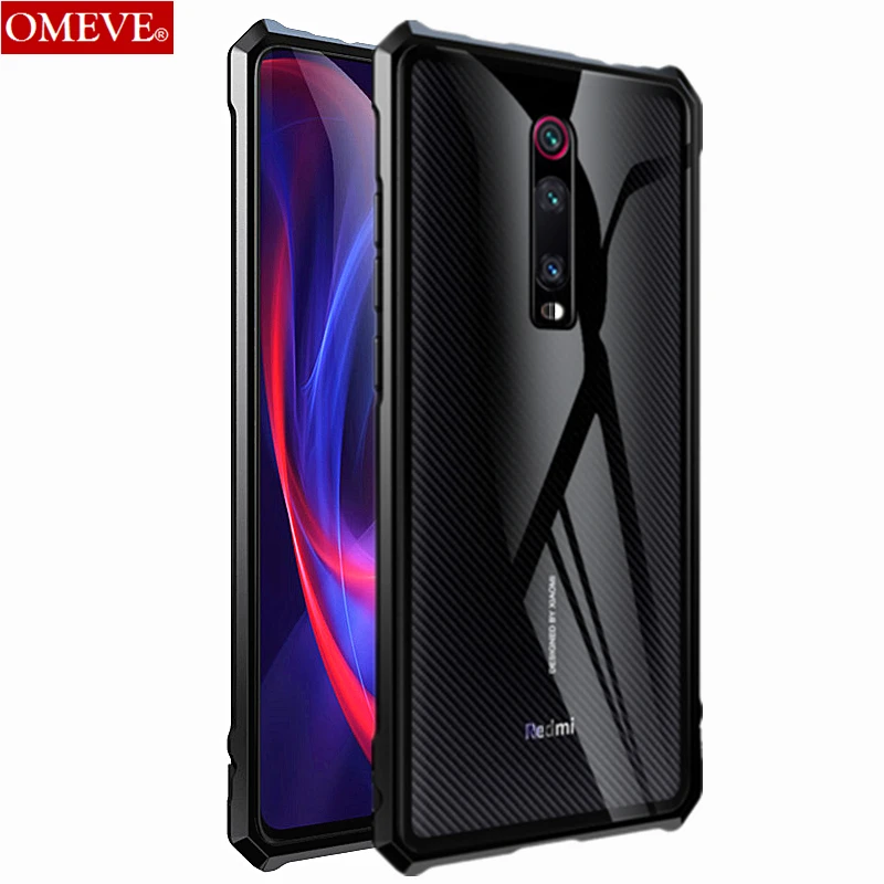 OMEVE для спортивной камеры Xiao mi Red mi K20 чехол K20 Pro крышка сплав задняя крышка с рельефным рисунком в металлической рамке, закаленное Стекло задняя пластина для Xiaomi mi 9T бампер чехол