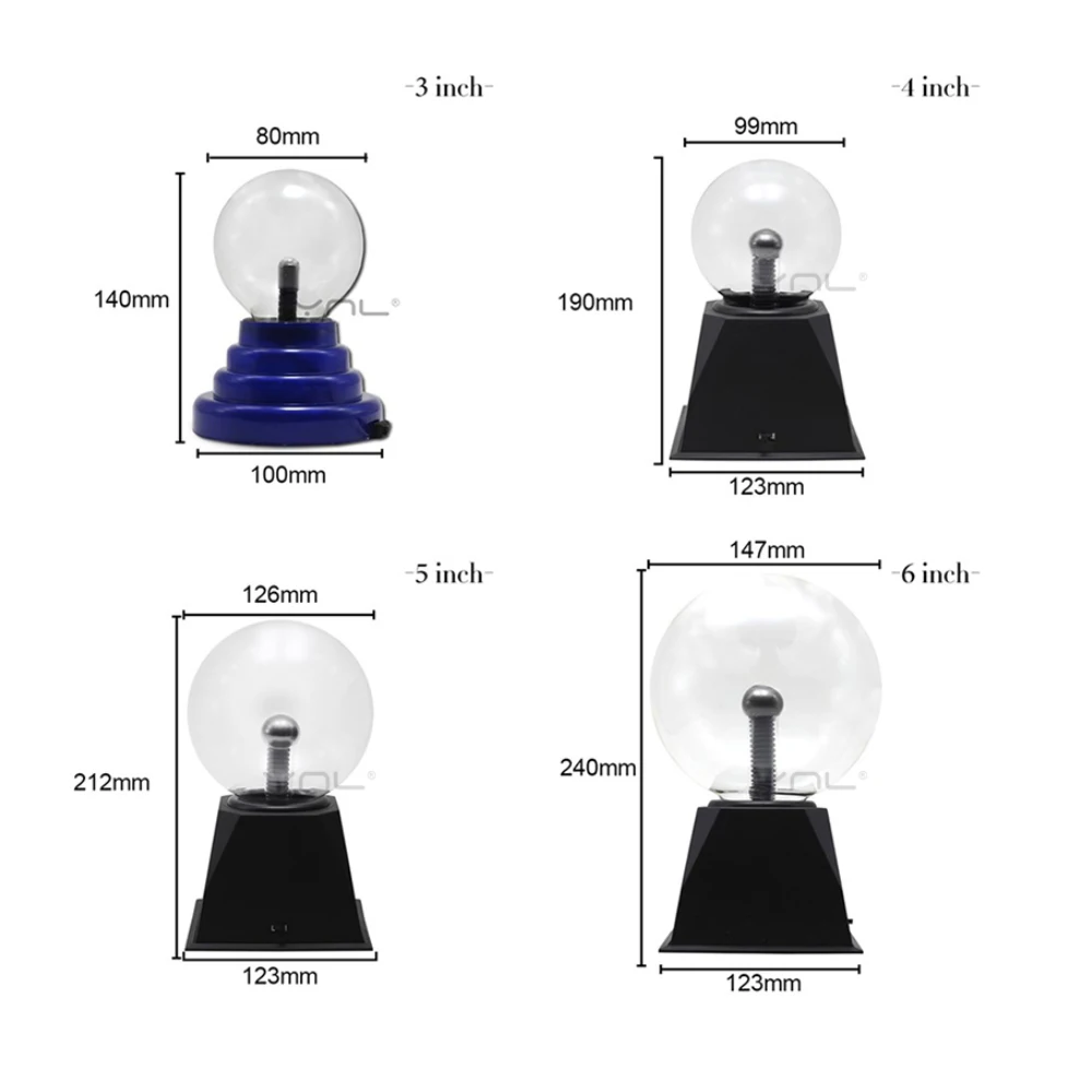 Новинка Ночной светильник волшебный плазменный сенсорный стеклянный шар s 220 В