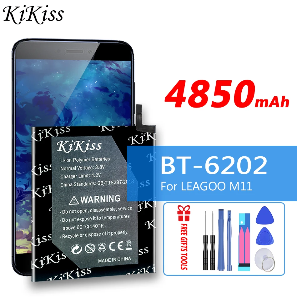 

Аккумуляторная батарея KiKiss 4850 мАч для LEAGOO M 11 M11 BT 6202 BT6202