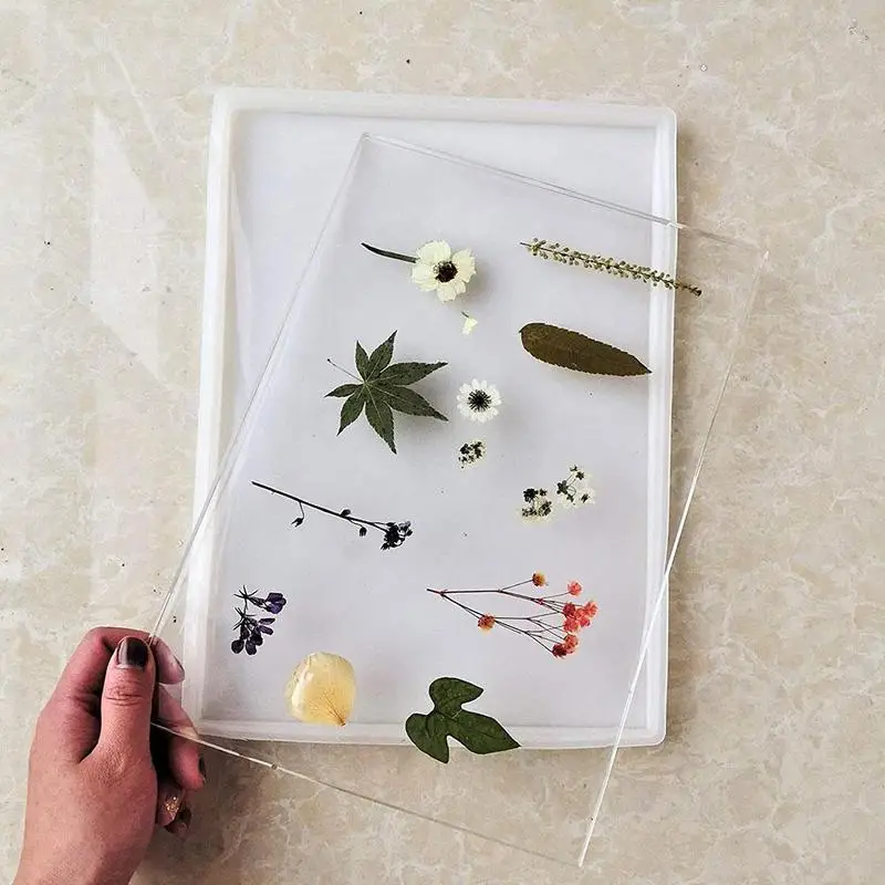 

Diy Crystal Epoxy Mold Fruit Tray Set Rectangular Large Tray Coaster Storage Box Tray Resin Silicone Mold