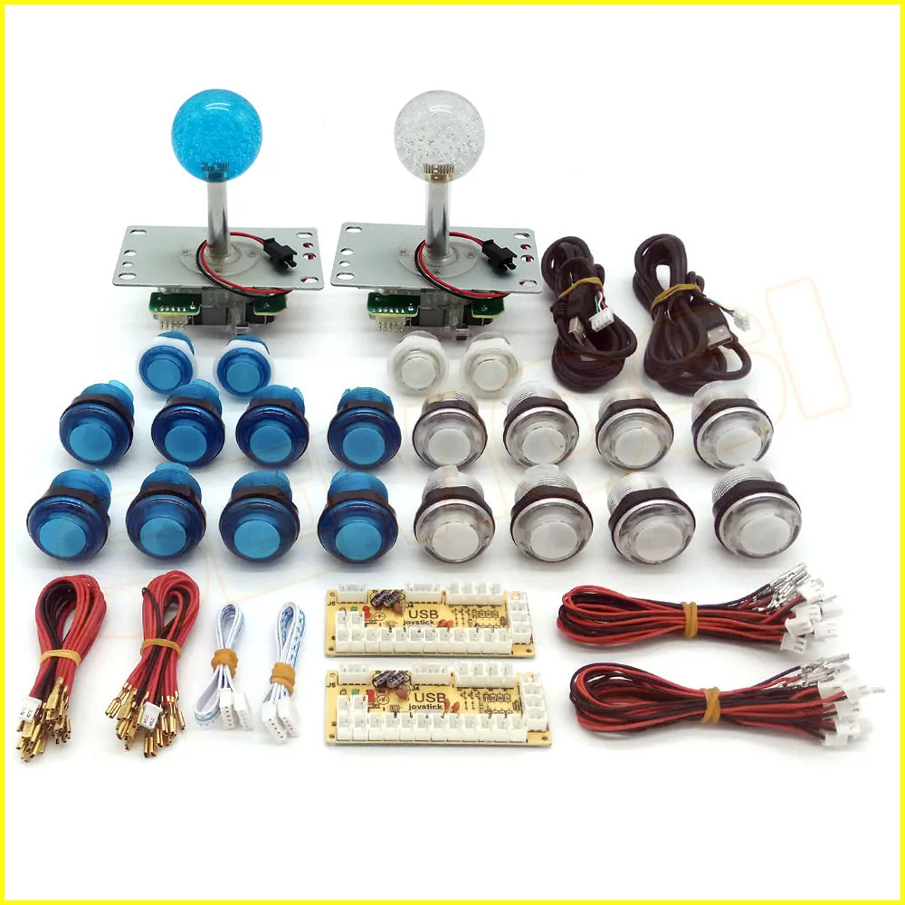 Светодиодная аркадная часть сделай сам 2x USB кодировщик с нулевой задержкой + 2x8