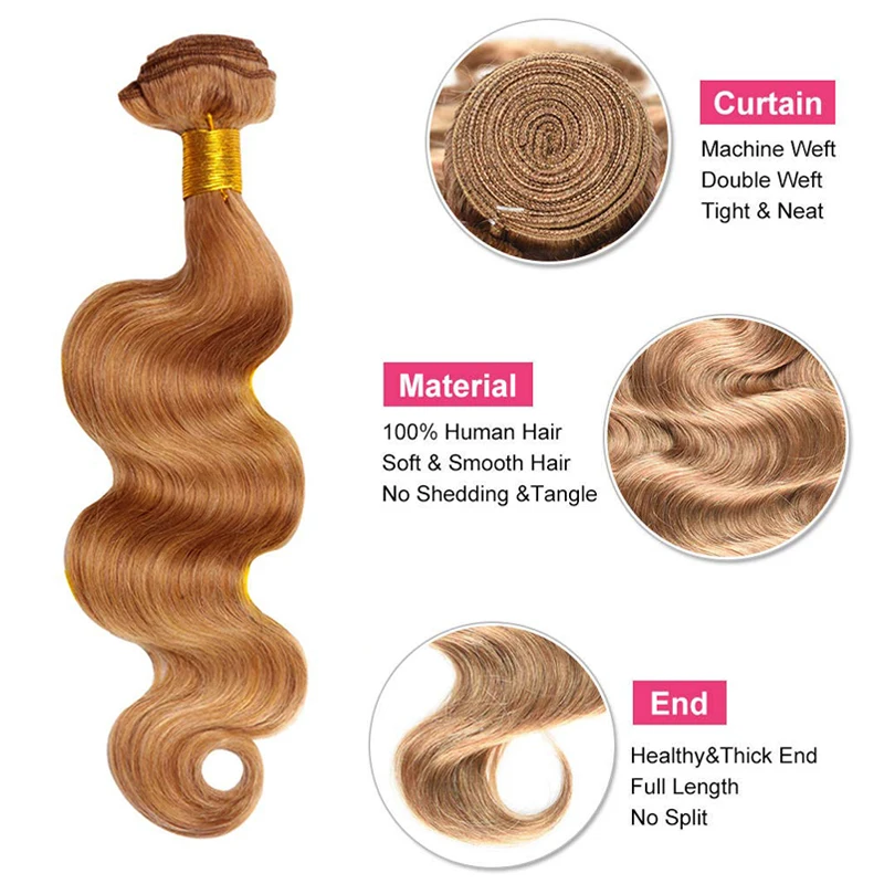 Человеческие волосы пряди Мёд блондинка комплект человеческие волнистые для