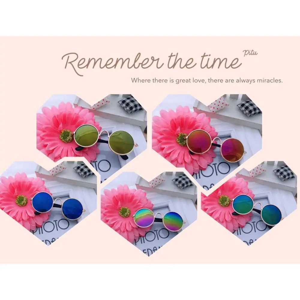 Солнцезащитные очки для домашних животных цветные солнечные маленьких собак