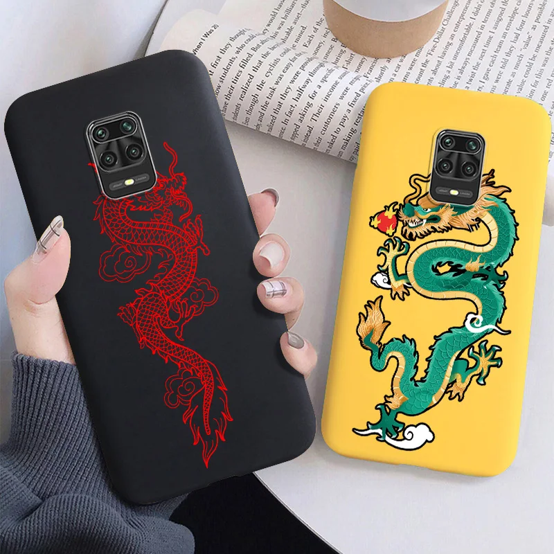 

Redmi Note 9 Pro Case Dragon Painted Phone Case For Xiaomi Note 9T 8T 8 7 9S Pro Max Case Redmi9C 9 C Poco M3 X3 NFC Soft Cover