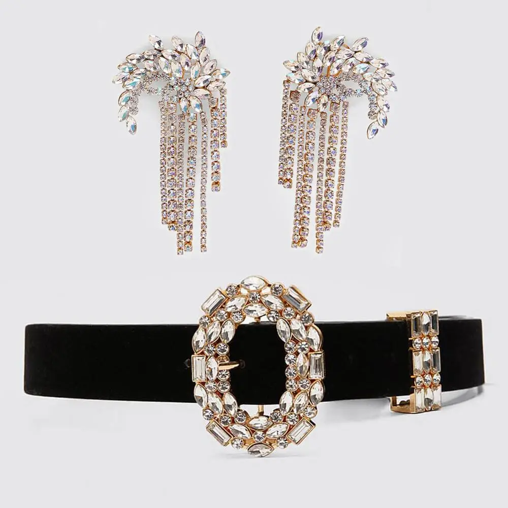 Style 50 Girlgo ZA Роскошный металлический пояс макси с кристаллами в стиле барокко для женщин, трендовые стразы, аксессуары для талии, свадебные украшения, подарки - Цвет: Style 50