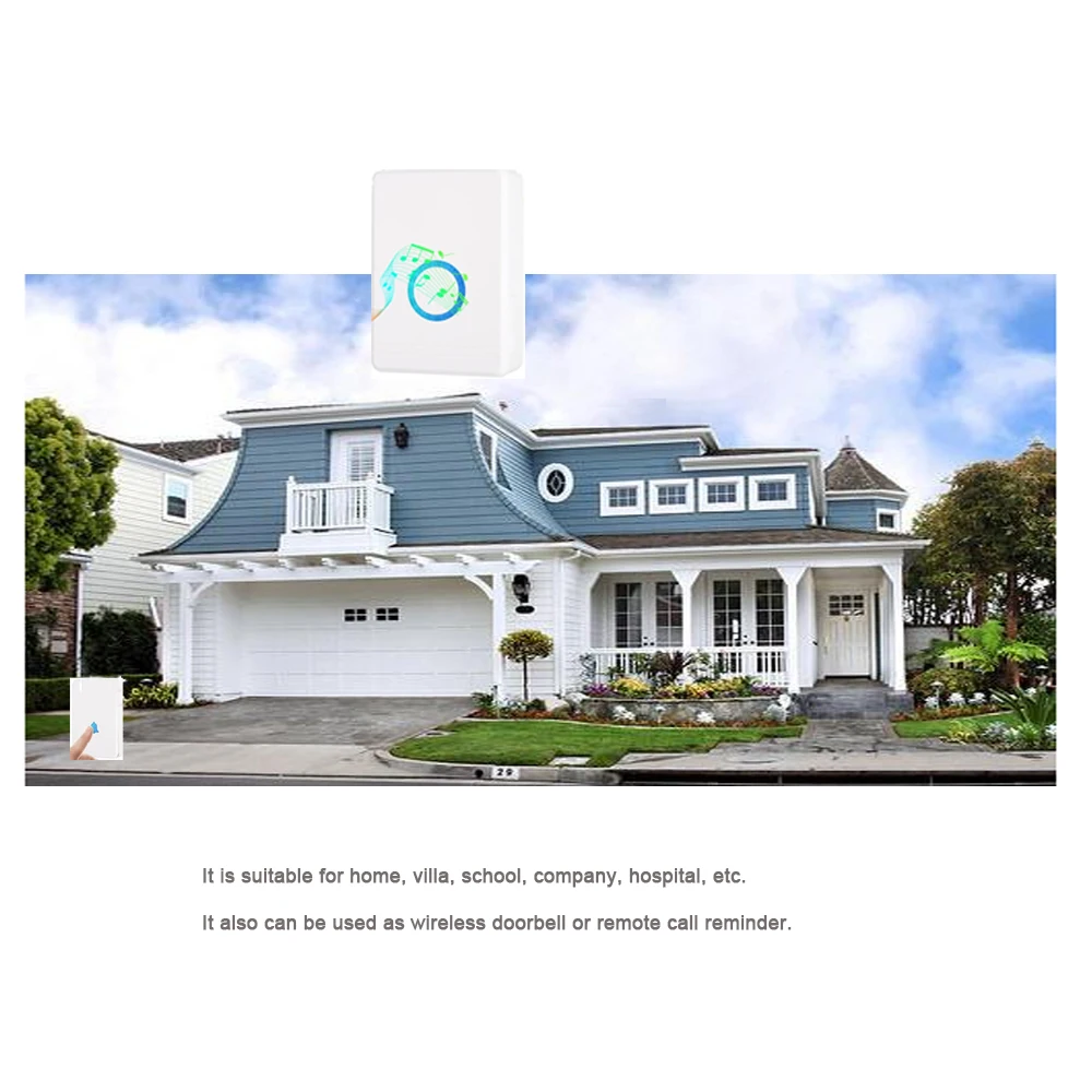 Беспроводной музыкальный дверной звонок с дистанционным управлением