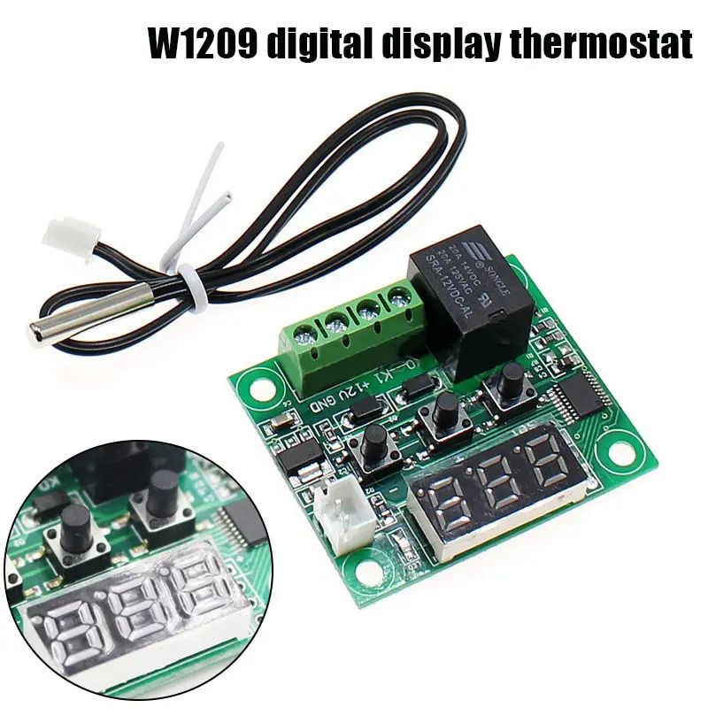 Светодиодный термостат с цифровым контролем температуры термометр термо