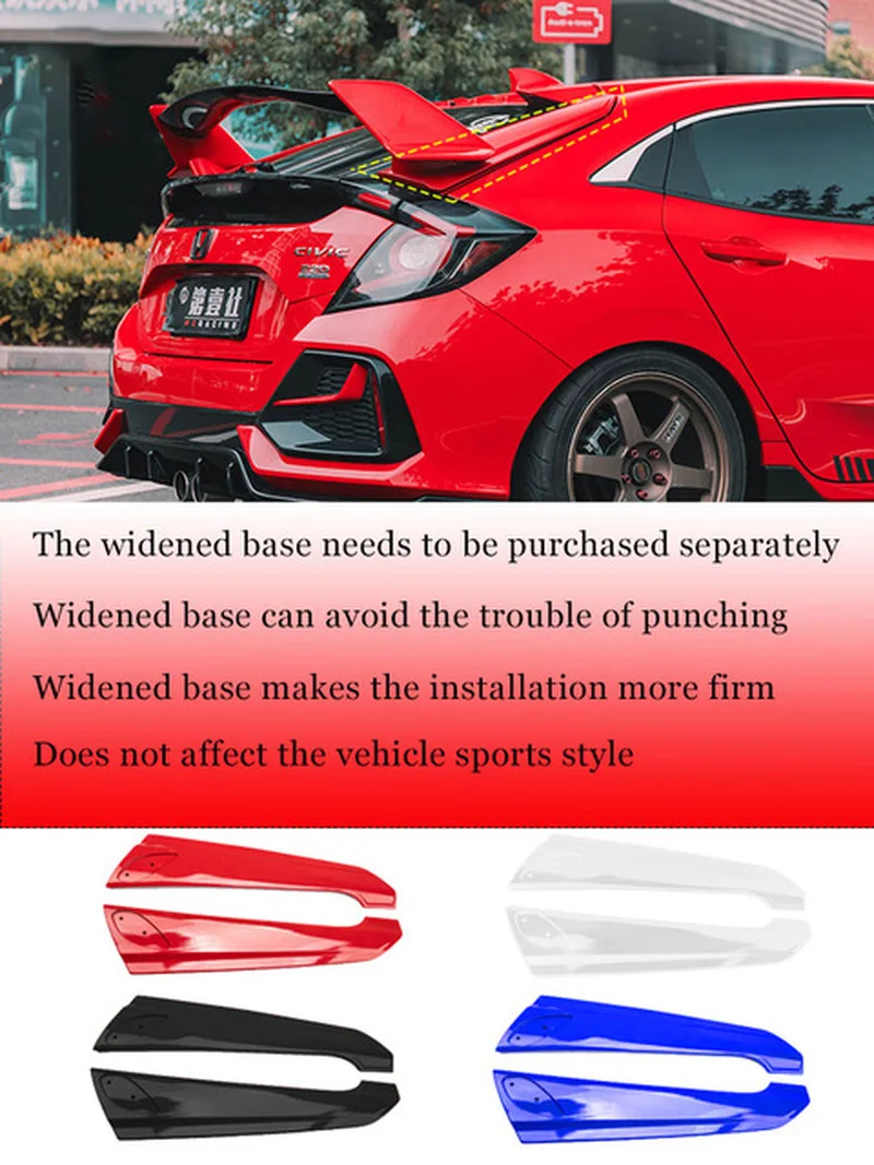 

Hatchback Civic JDM Modified Rear Wing Top Wing CIVIC Spoiler for 2016-2019 Honda 10th Civic