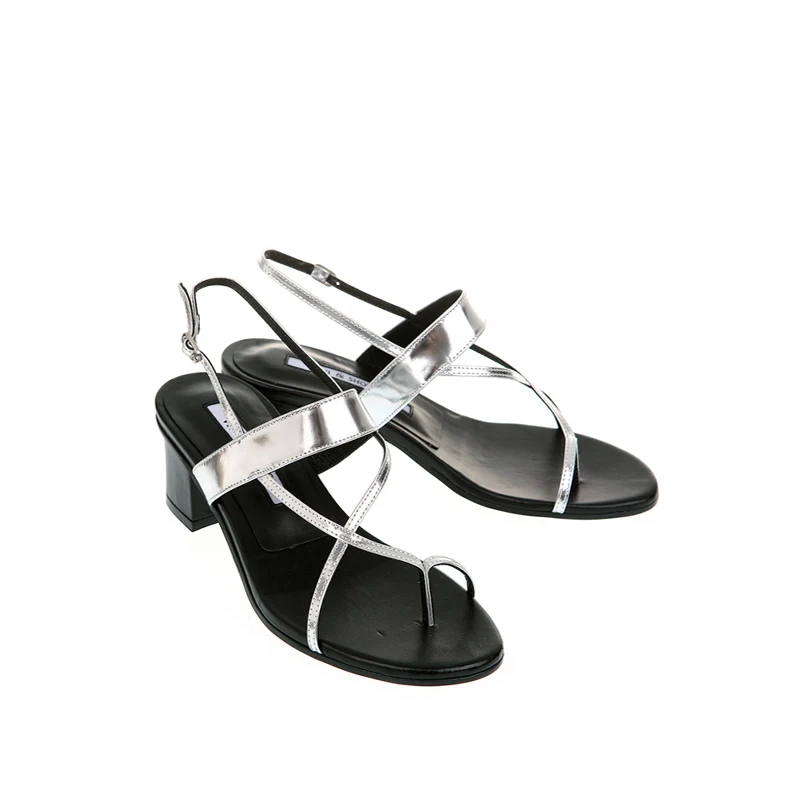 Сандалии на среднем каблуке с открытым носком пряжкой размер 33-42 | Обувь