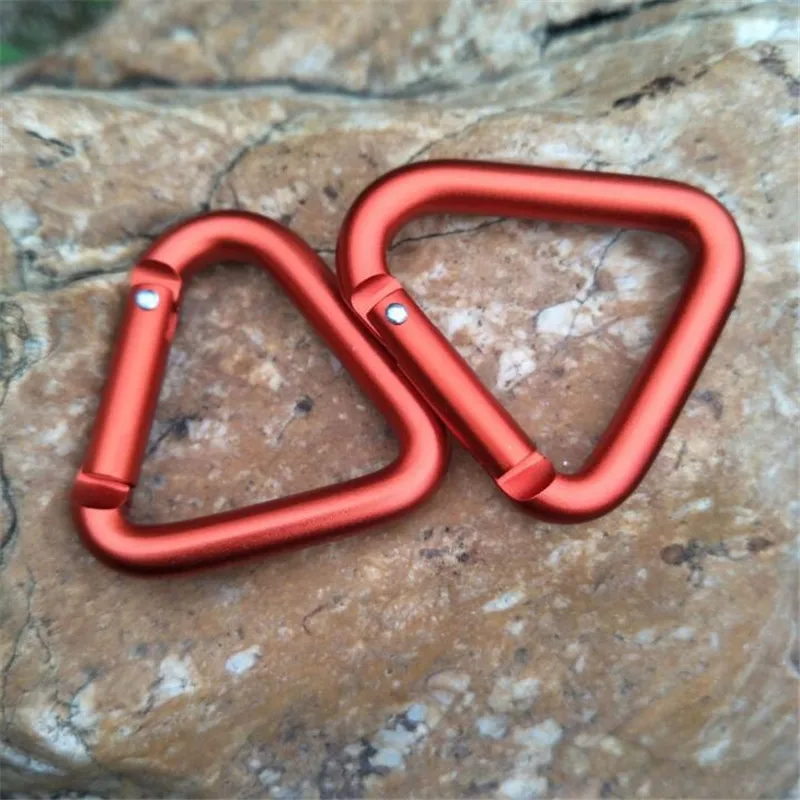 1 шт. оранжевый карабин треугольный многоцелевая Пряжка защелкивающийся крючок