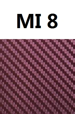 Наклейка для телефона s для Xiaomi mi 8 SE градиентная цветная 3D пленка из углеродного волокна наклейка для Xiaomi mi 8 Lite mi 8 mi 8SE защита для задней панели - Цвет: Mi8- copper